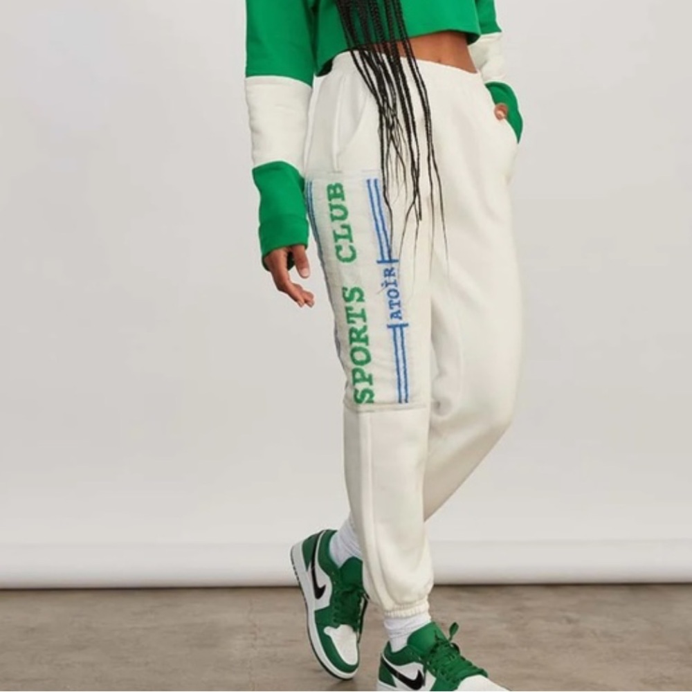 NWT Atoir Sports Club Trackpant in White. Size US 2 - Picture 1 of 12